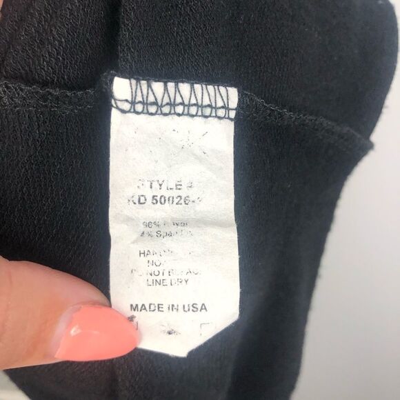 A. OK COEVOLUTION | Knot Front Midi Black Dress L - Picture 7 of 8